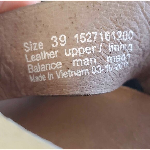 Dansko Womens 2 Tone Ivory and Tan Vicky Slingback Wedge Sandals Shoes 39 - Picture 7 of 8